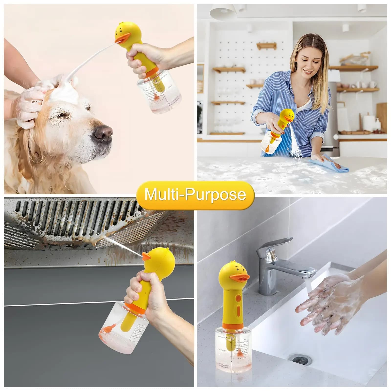 Machine à mousse électrique pour canard jaune, distributeur automatique de savon à main, lanceur de 