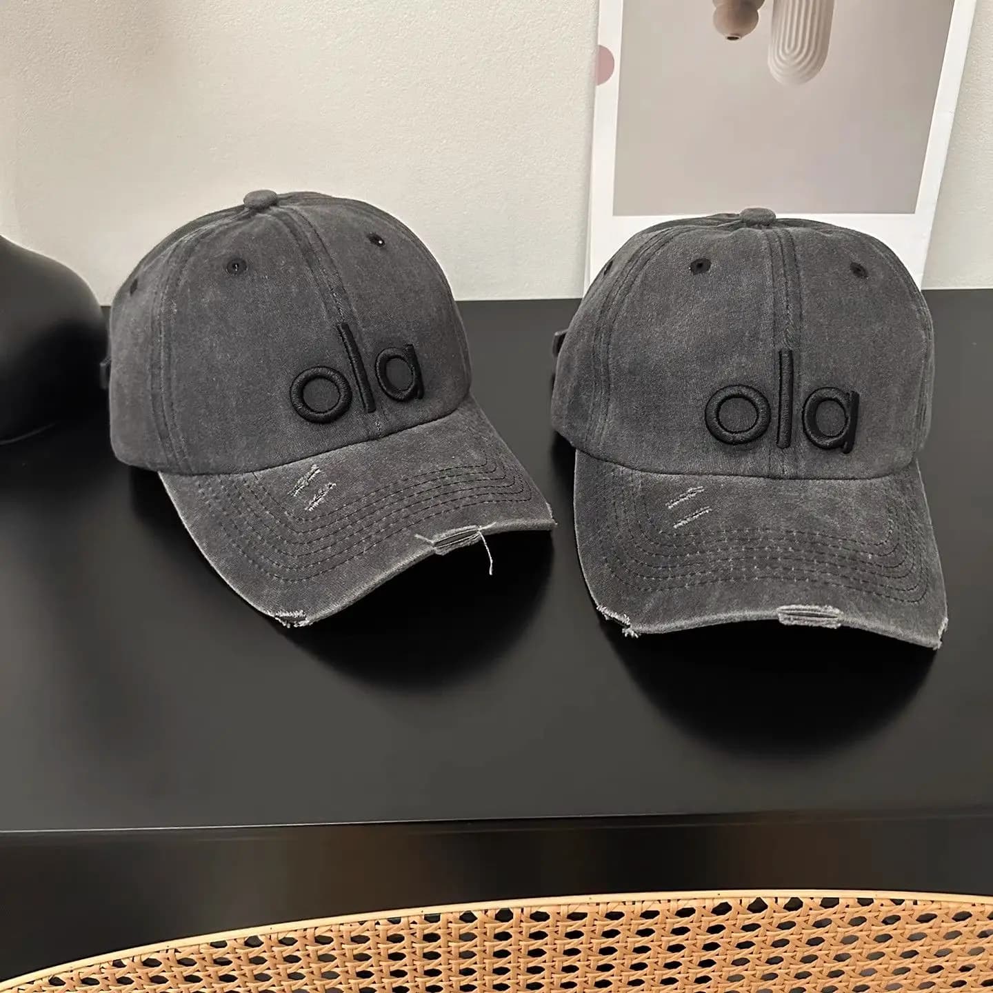 Nouvelle Casquette en Jean Délavé Y2K 2026 – Broderie Lettres Style Vintage, Qualité Supérieure, Sen