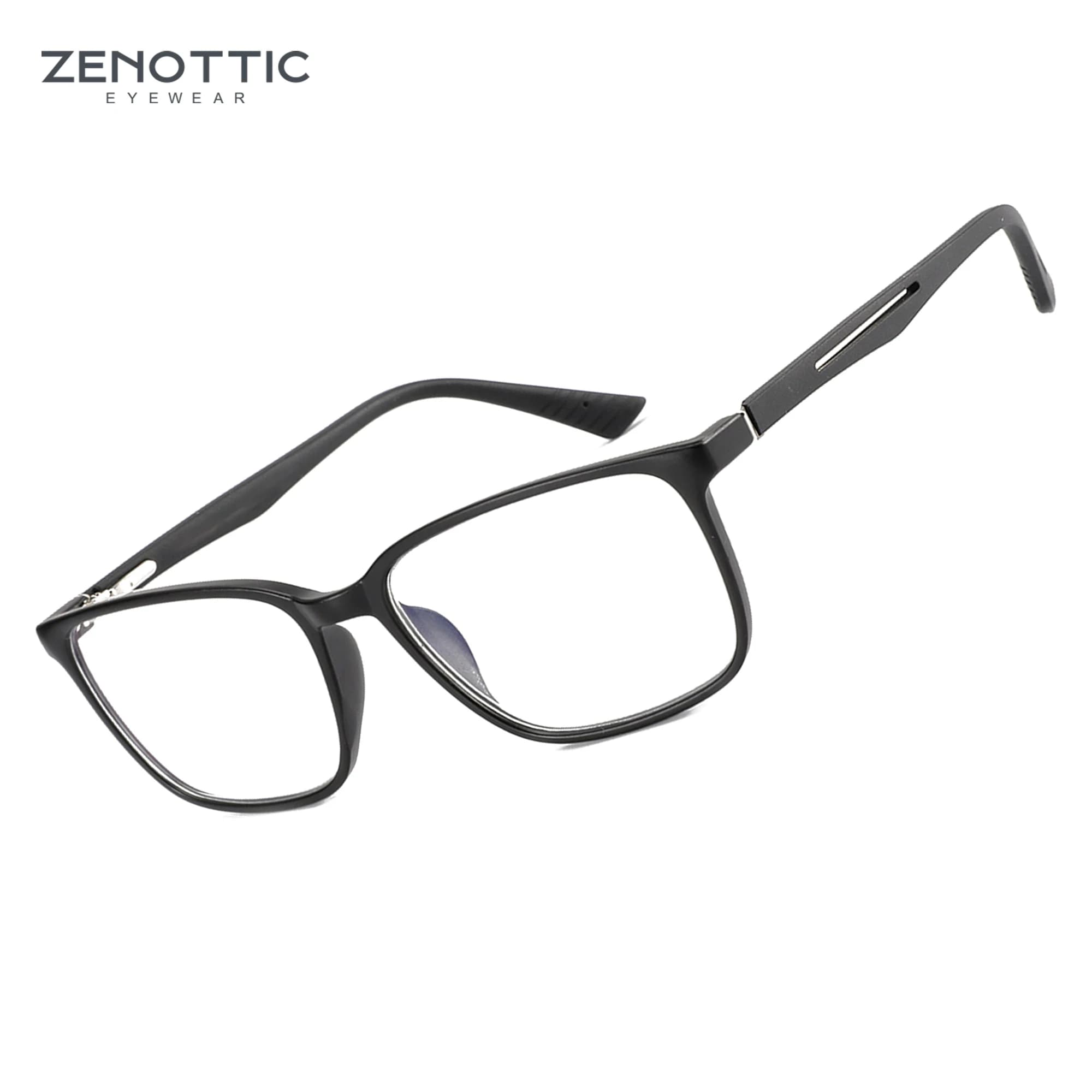 ZENOTTIC 2026 Lunettes de protection anti-lumière bleue tendance pour hommes, monture optique carrée
