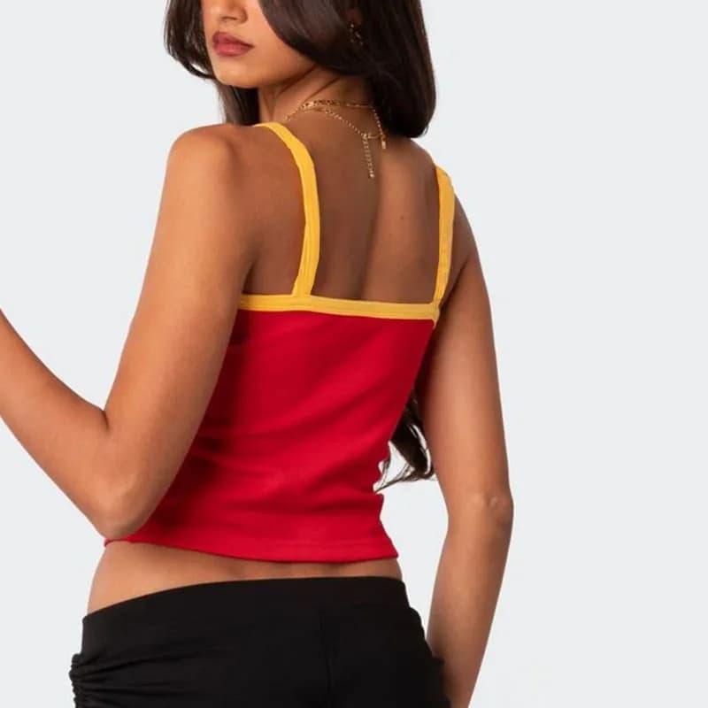 Camisole gothique punk pour filles, t-shirts bébé Y-Grunge, haut court, haut précieux pour femmes, v