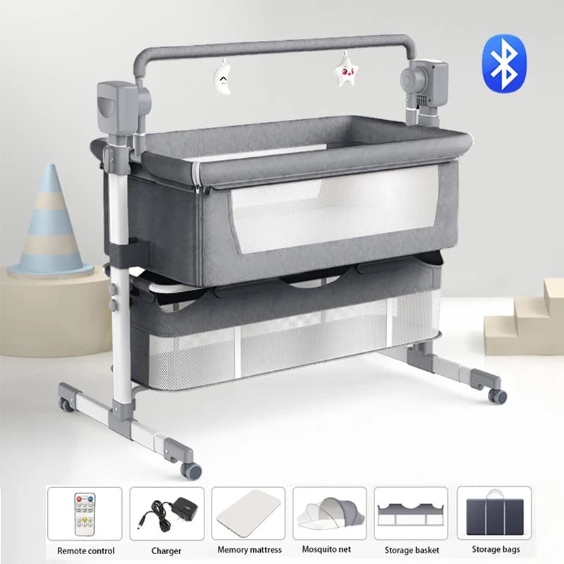 Berceaux pour bébé, berceau électrique pour nouveau-nés, couffin à bascule Portable avec balançoire 