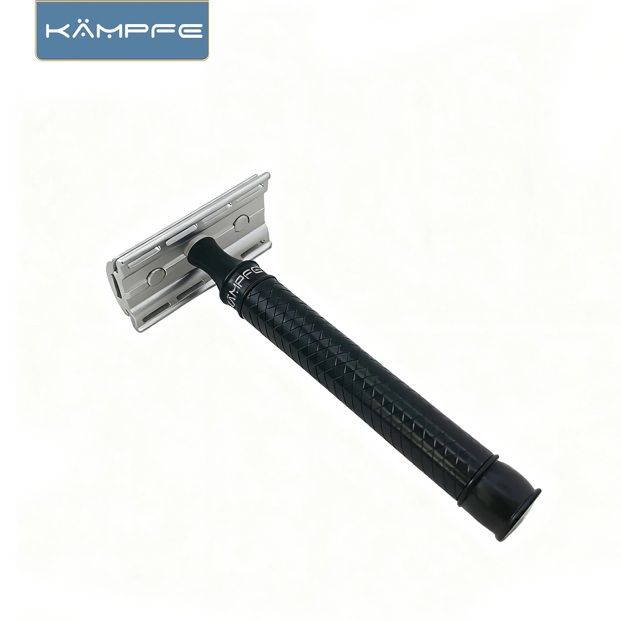 Rasoir de sécurité à double tranchant KAMPFE pour hommes, manche en aluminium, meilleur rasoir, cade