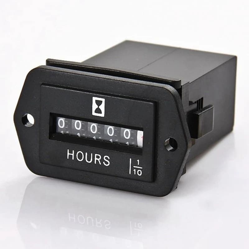 Compteur horaire mécanique DC 6-80V, pour générateur de moteur, bateau, Automobiles, motocross, trac