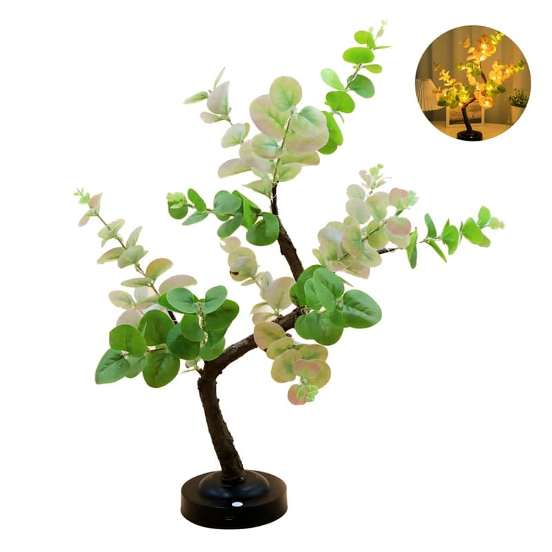 Lampe LED en Forme d'Arbre Bonsaï avec Branches Réglables, Éclairage d'Été pour la Maison, la oral e