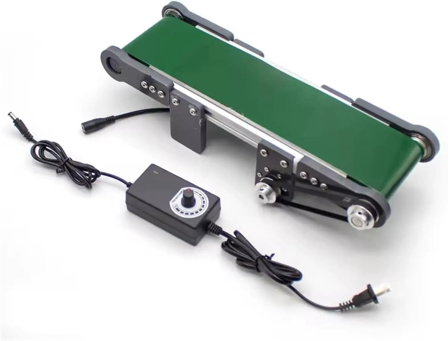 Mini bande transporteuse électrique de bureau 100x350MM, bricolage, modèle d'ascenseur, équipement d