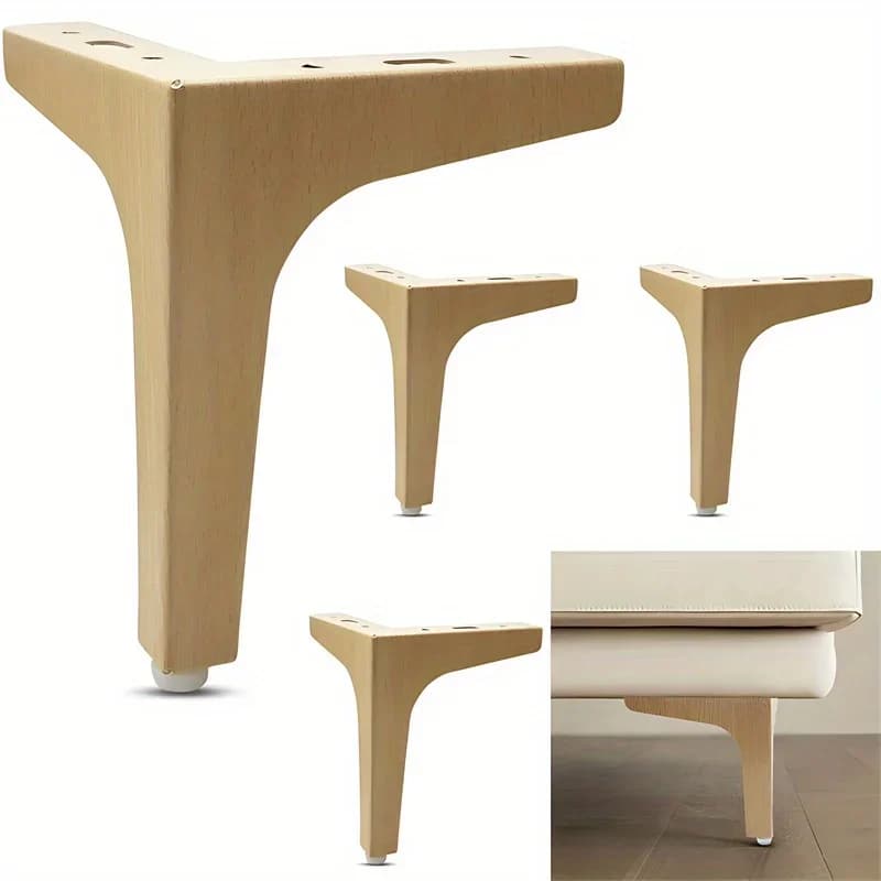 4 pièces 15cm raccords de quincaillerie pieds de canapé en métal pour les pieds de meubles hauteur m
