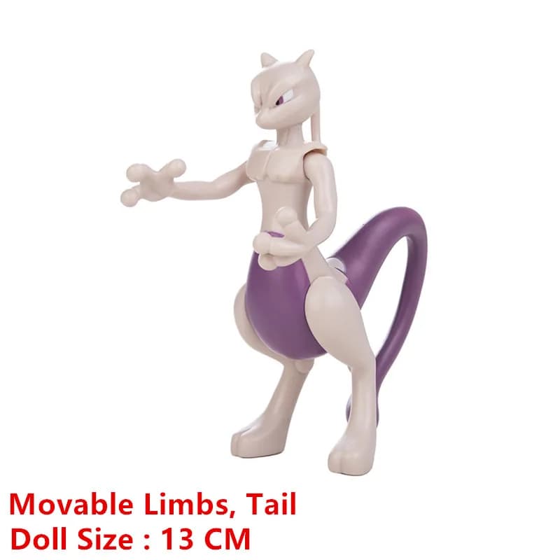 Figurine de dessin animé Pokemon Gengar Pikachu Eevee Greninja Mewtwo, monstre de poche, modèle d'ac