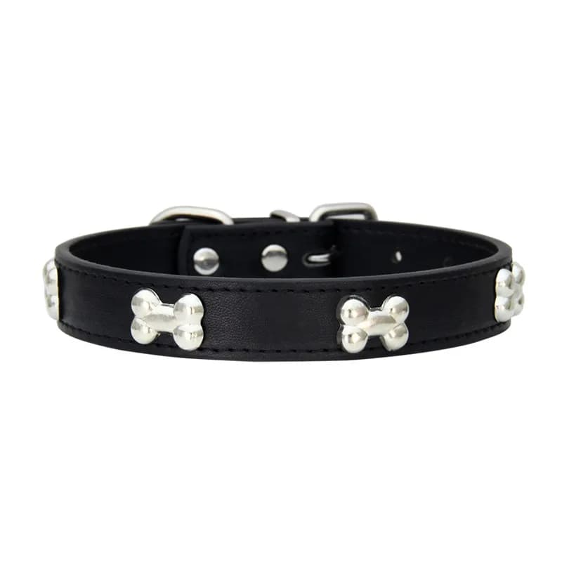 Colliers durables en cuir d'os pour chien, chiot, carlin, pour petit et grand chien, Chihuahua, acce