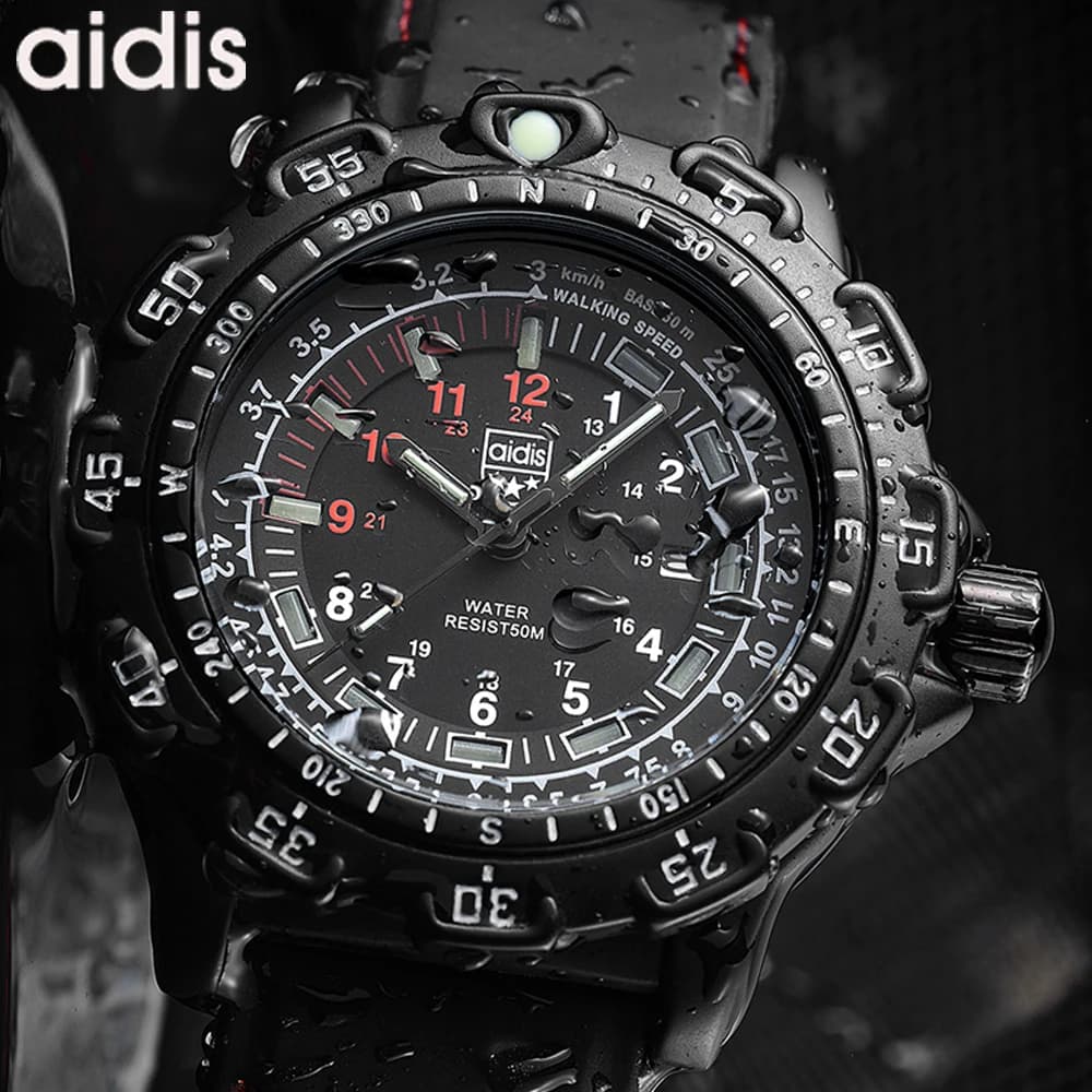 Addies montre militaire Forces spéciales Sports de plein air lumineux classique joint armée montre-b