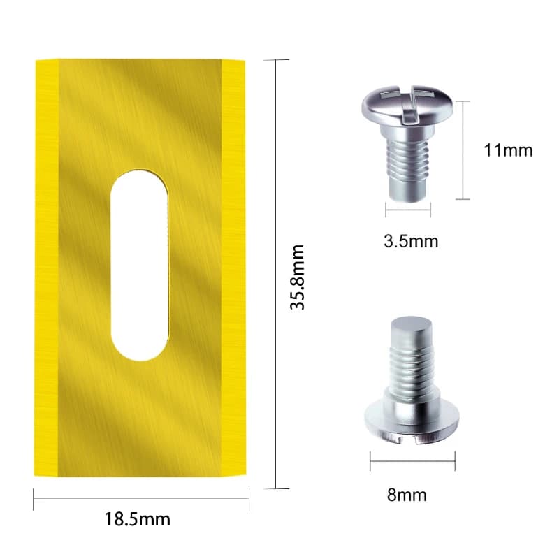 30 pièces 35.8*18.5*0.65mm lame de tondeuse à gazon pièce de rechange d'herbe pour Husqvarna Automow