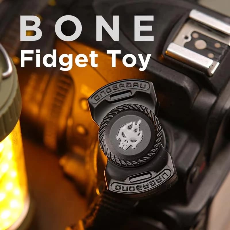 Jeu amusant 3 en 1 EDC Fidget, squelette personnalisé fantôme Fidget Spinner en alliage, curseur ant