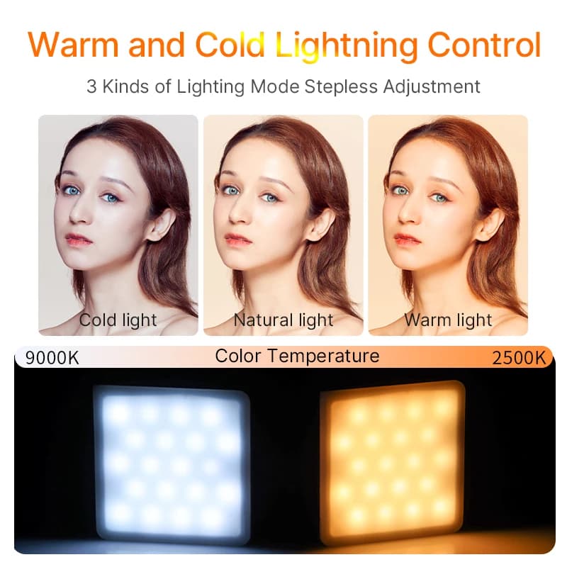 Ulanzi VL49 RGB Pro lumière vidéo d'ambiance colorée lumière de remplissage Portable pour appareil p