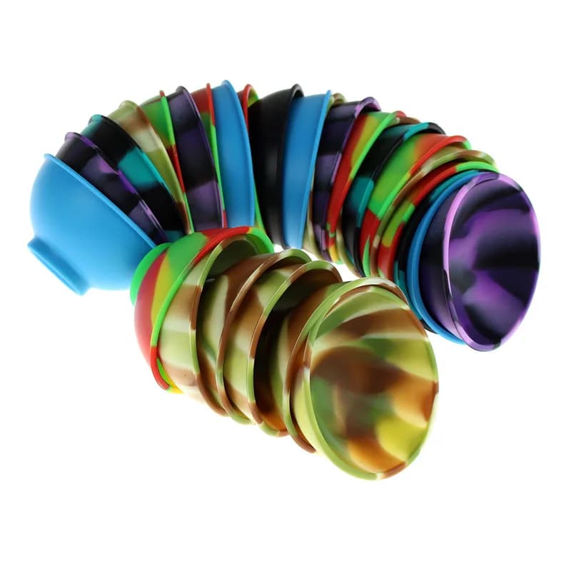 Bol de récipient en Silicone pour la maison, 70mm, multicolore, tabac, herbe, accessoires pour fumer