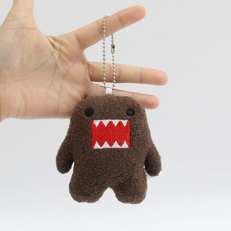 Kawaii mignon Domo Kun peluche porte-clés boule chaîne dessin animé Kawaii mignon sac porte-clés pet