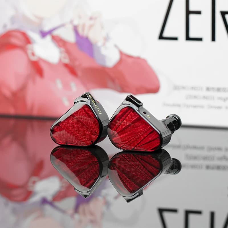 TRUTHEAR x Crinacle ZERO: écouteur rouge double pilotes dynamiques écouteurs intra-auriculaires avec