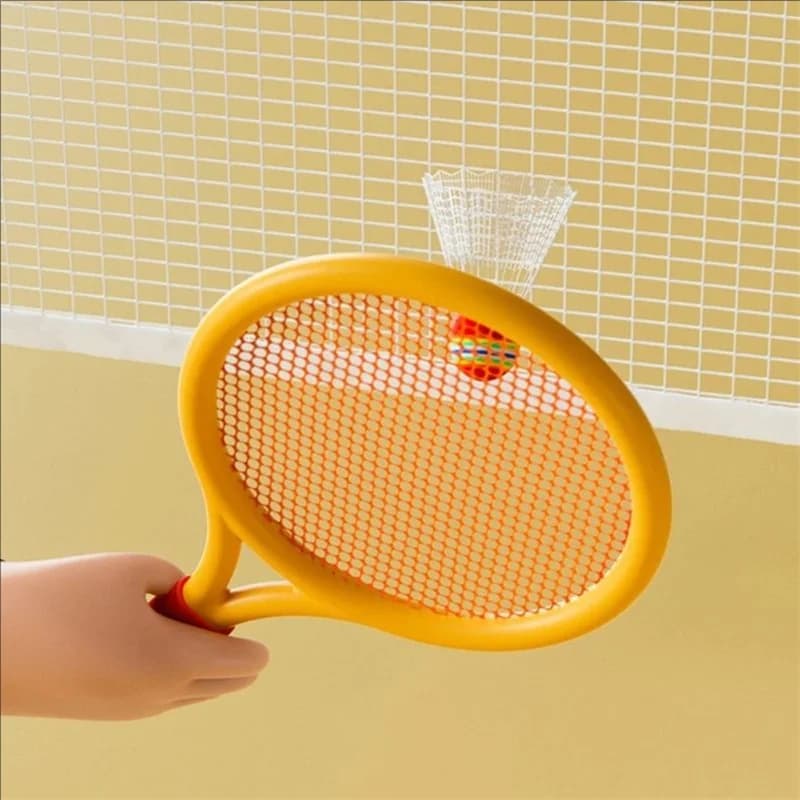Raquette de tennis de badminton pour enfants, exercice, capacité de réaction, réversible, famille, e