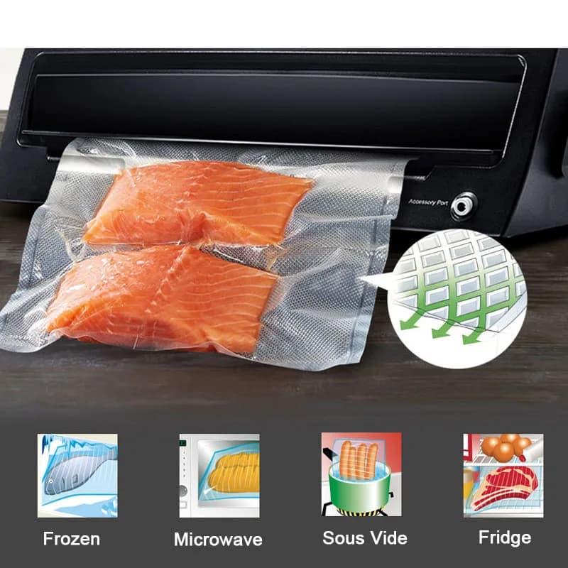 Sacs de scellage sous vide pour conserver les aliments, rouleaux de 12/15/17/20/25/28/30cm x 500cm, 