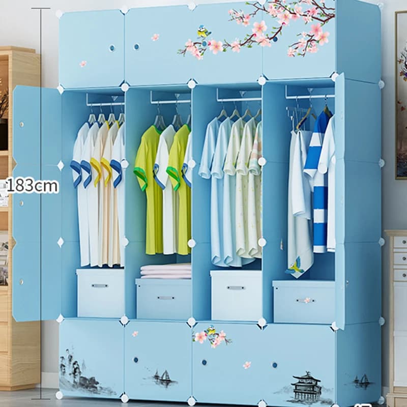 Cloisons de garde-robe simples pour maquillage, Cube pour vêtements de bébé, chambre à coucher, orga