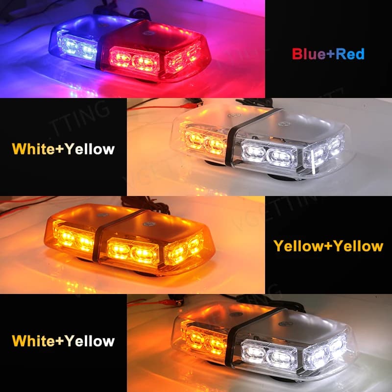 Lumières stroboscopiques sur le toit de la voiture, 36 LED, balise de sécurité d'avertissement d'urg