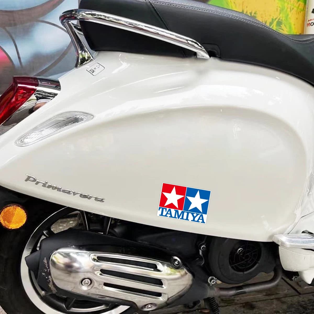 TAMIYA avertissement de sécurité réfléchissant Moto autocollants voiture Moto vélo e-bike Scooter ré