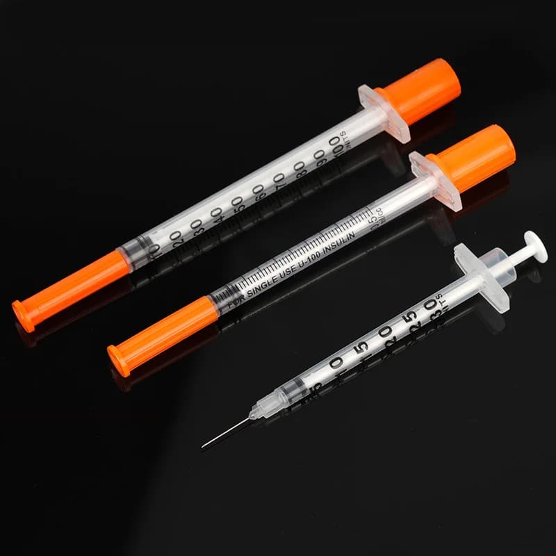 50Pcs/Pack 0.3ML 0.5ML 1ML Animal Syringe with Lab Supplies Farm Animal Cattle Sheep Horses Cat Dog 