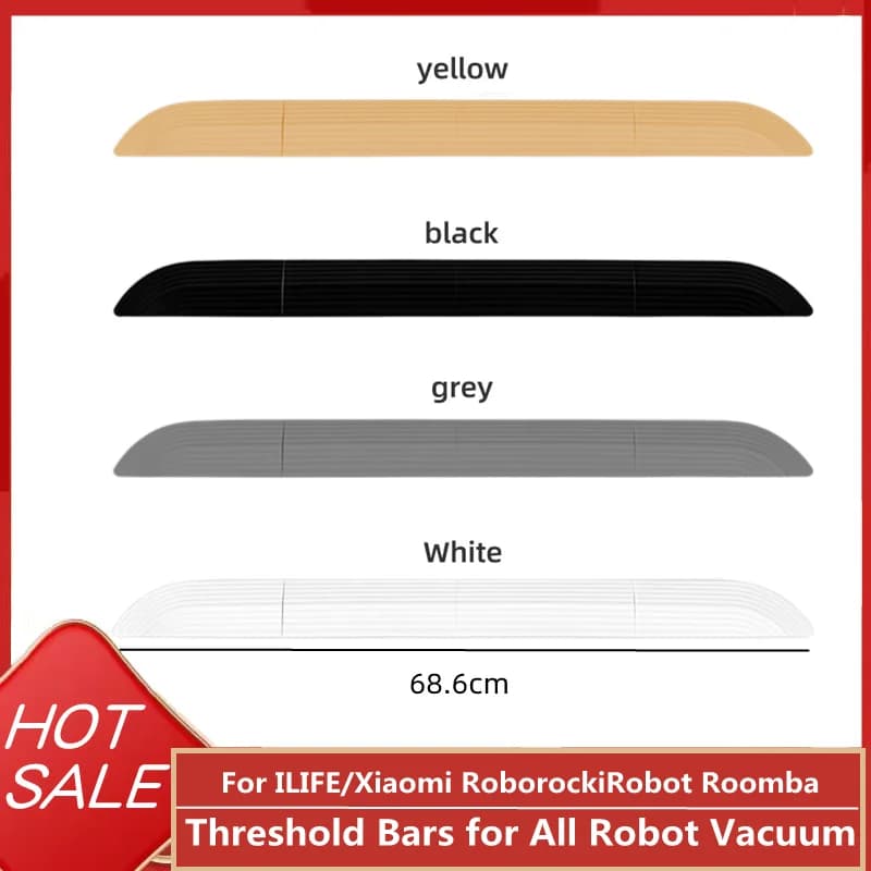 Kit de rampe de porte de seuil antidérapant pour aspirateur Robot intelligent, rampe TPE légère pour