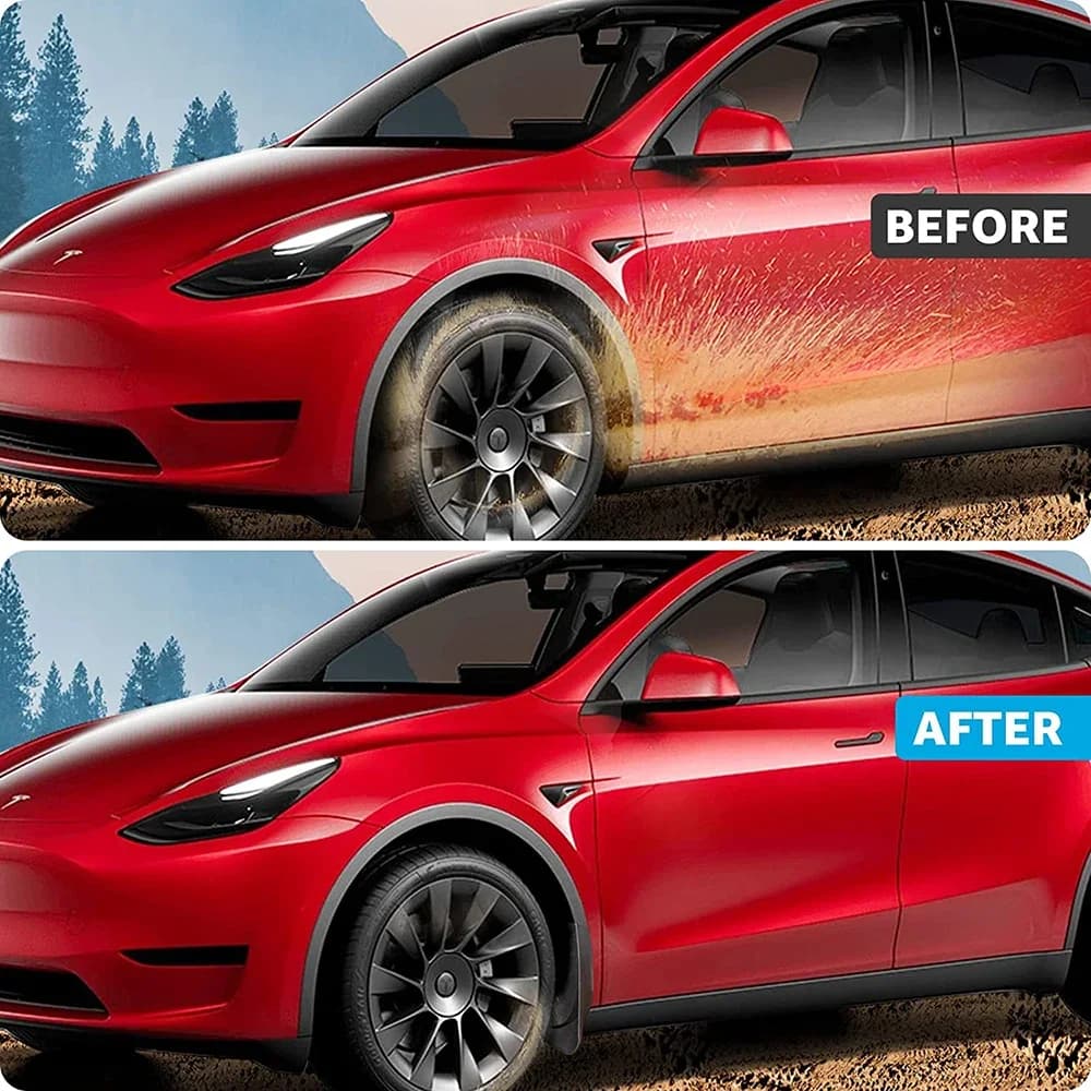 Garde-boue noir mat pour Tesla modèle Y Juniper modèle 3 Highland, pas besoin de percer des trous, 2