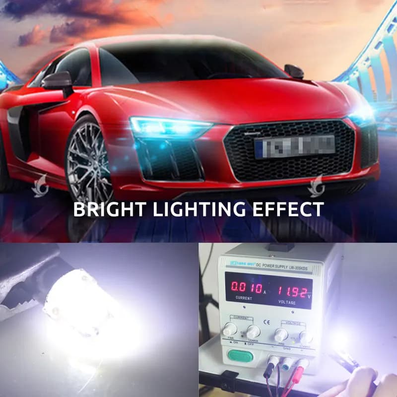 10X BA9S LED T4W H6W W5W ampoule LED CANBUS COB 2SMD dôme intérieur de voiture lampe de lecture cale