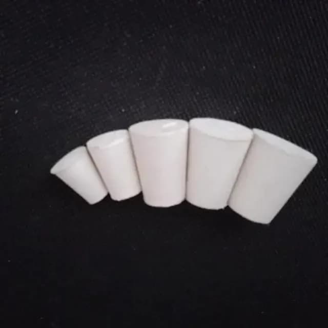 Bouchons coniques en caoutchouc solide, 8mm-62mm, pour tubes à essai de laboratoire, 15 tailles asso