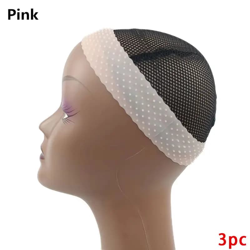 Bandeau de poignée de perruque en Silicone antidérapant, bandeau de perruque Transparent noir marron