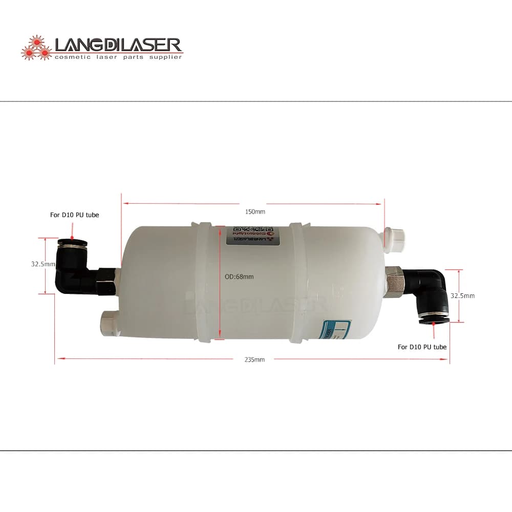 Filtre à eau à capsule jetable pour laser à diode, laser IPL et laser médical/avec coton PP à l'inté