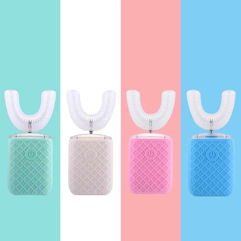 Brosse à dents électrique automatique intelligente à 360 degrés, Type U pour adultes et enfants, bro