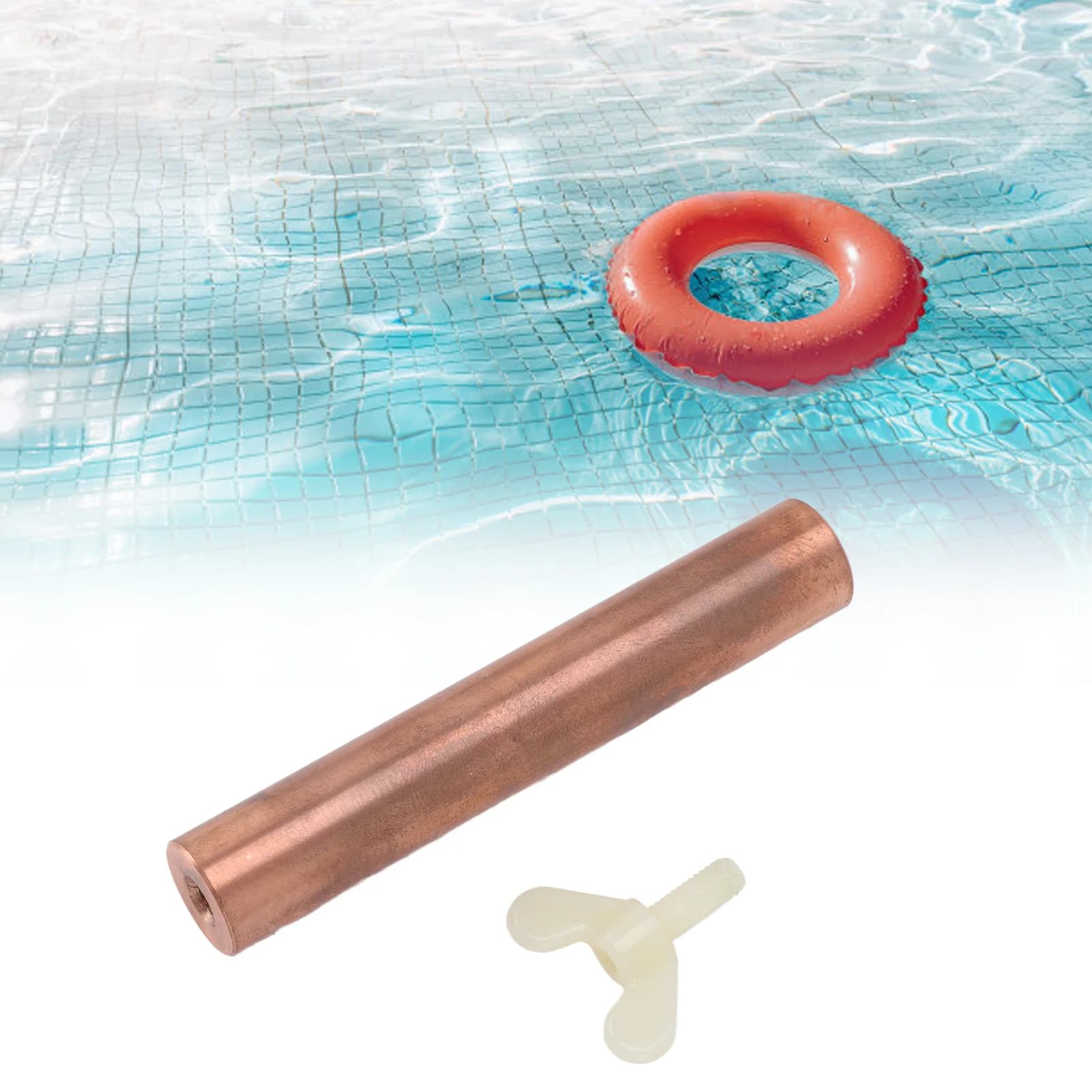 Remplacement de l'anode solaire en cuivre, haute location, choc solaire, ioniseur de piscine solaire
