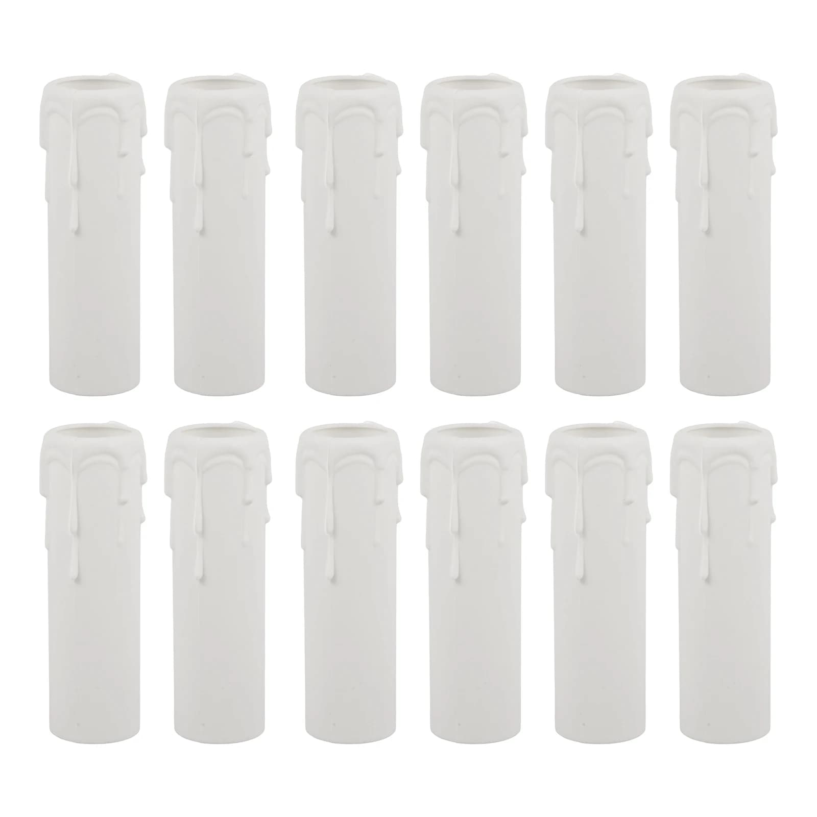 Couvercles de douilles en plastique, 12 pièces, Tube de déchirure, manchons de lumière pour lustre, 