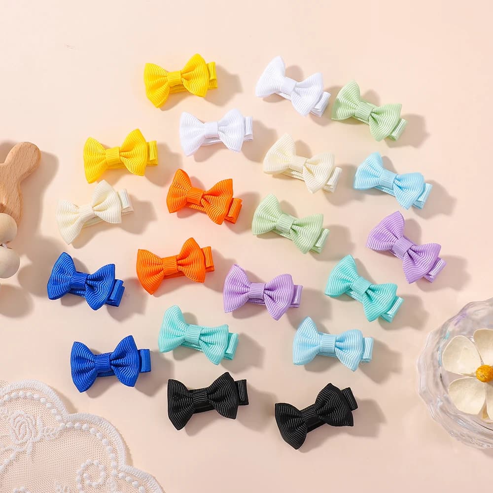 Mini pinces à cheveux pour bébés filles, 10 pièces/ensemble, couleur Dopamine, épingles à cheveux fa