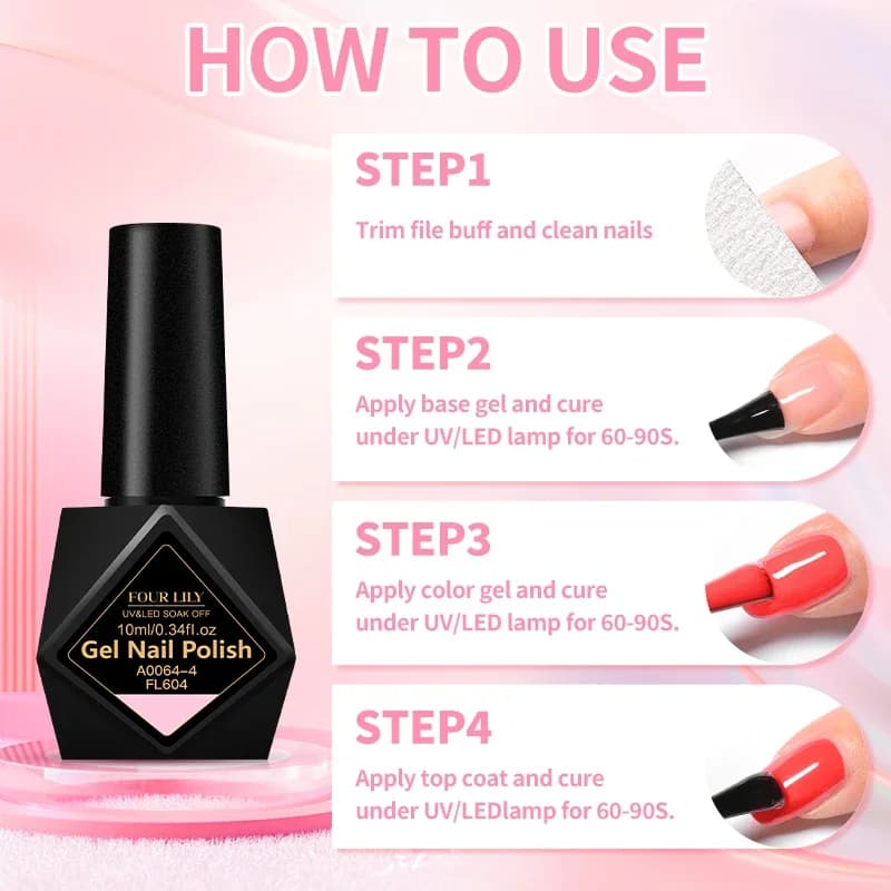 10ml Gel Vernis à ongles 162 couleurs fournitures pour ongles Vernis Semi Permanent Nail Art manucur