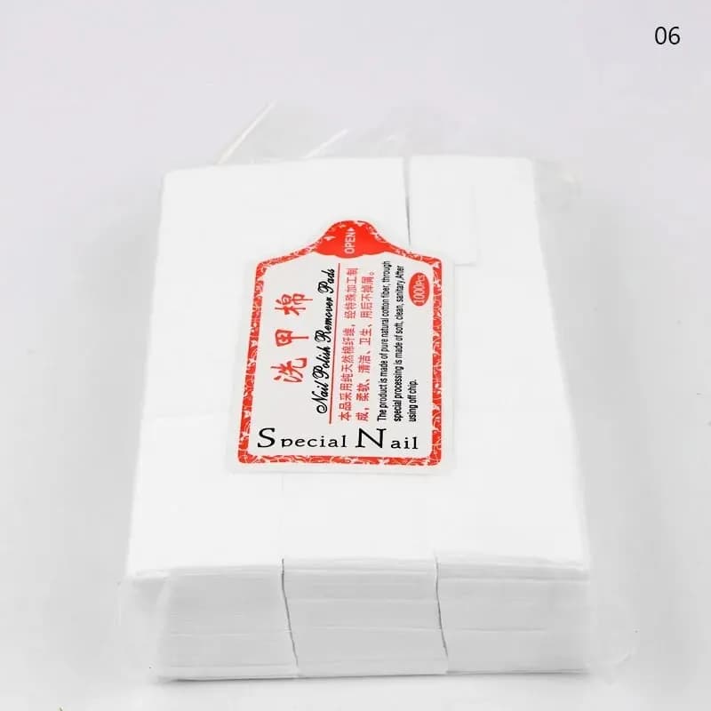Lingettes professionnelles pour ongles, tampons 100% coton, non pelucheux, dissolvant de vernis Gel,