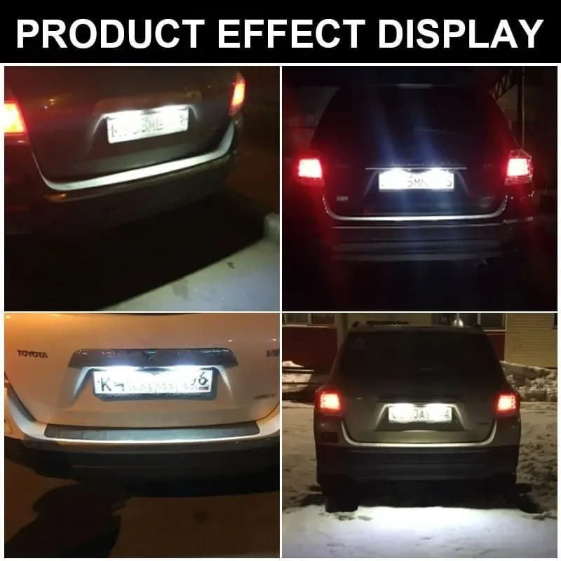 Lampe LED pour plaque d'immatriculation, 2 pièces, pour TOYOTA Hiace S.B.V/Highlander/RAV4/Land Crui