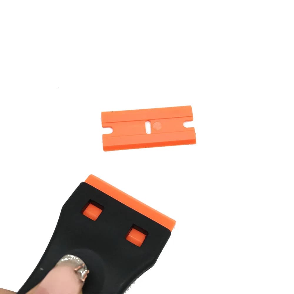 Grattoir de rasoir en plastique avec 10 lames en plastique à Double tranchant, outil d'extension de 