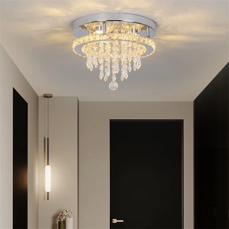 Lustre moderne pour chambre salle à manger Led plafonnier avec télécommande luminaires suspendus déc