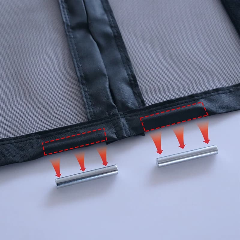 Écran de porte magnétique, taille personnalisée, moustiquaire, rideau, insectes volants, fermeture a