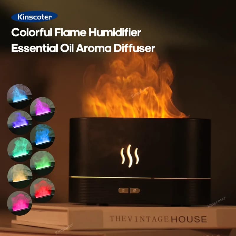 KINSCOTER – diffuseur d'arôme, humidificateur d'air ultrasonique à brume fraîche, brumisateur Led, l