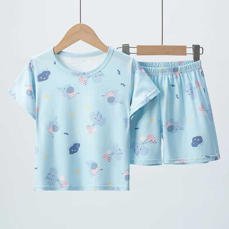 Short à manches courtes imprimé mignon pour enfants, haut de dinosaure Joker décontracté, vêtements 
