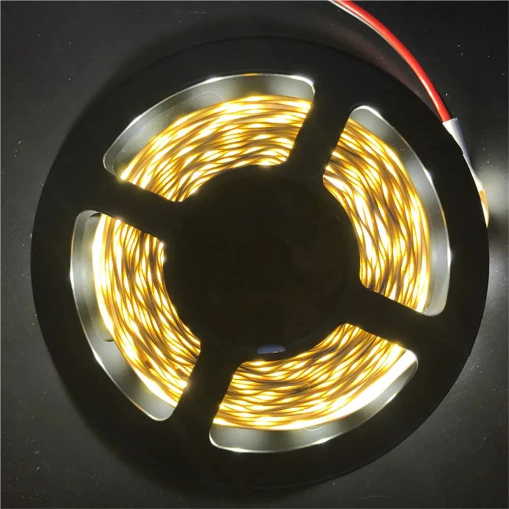 Bande lumineuse LED 12V 5M 300 LED SMD 2835, bande à diodes RGB et couleurs uniques, ruban LED de ha