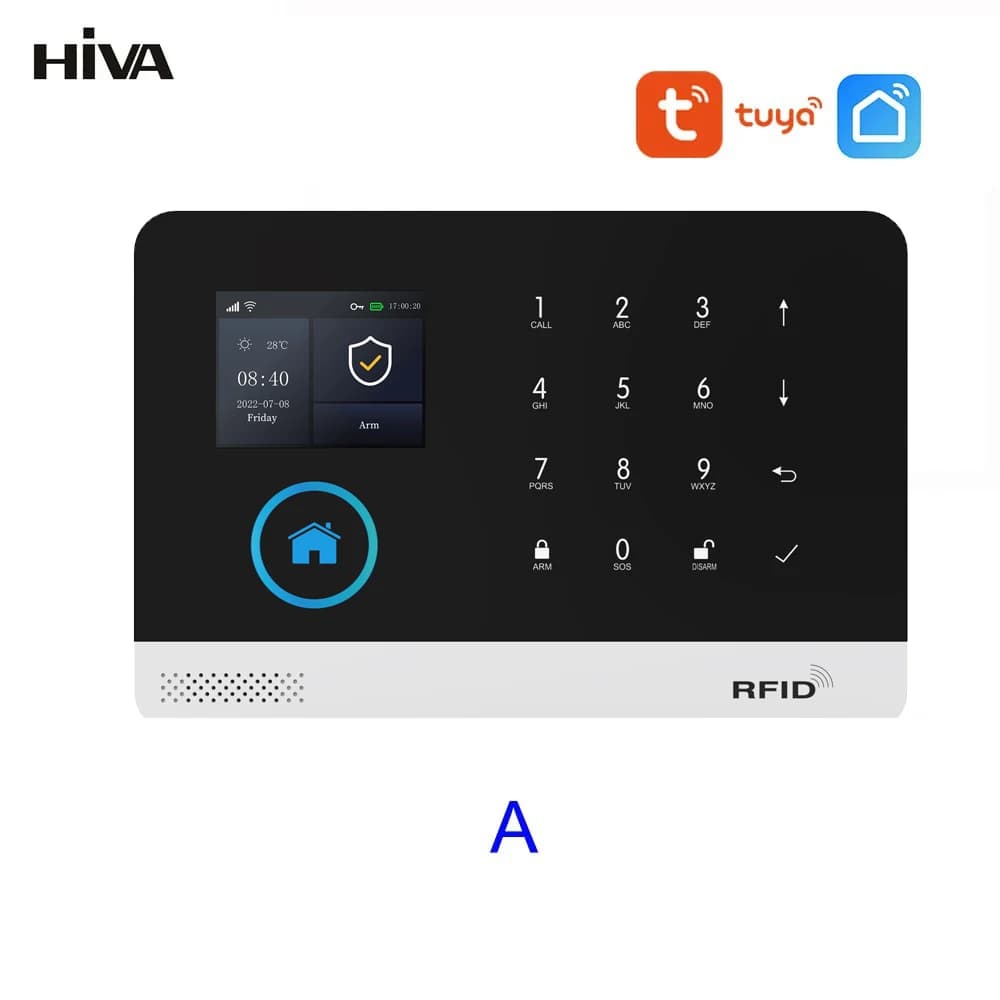 Système d'alarme de sécurité domestique PG-103, wi-fi, GSM, interphone, télécommande, numérotation a