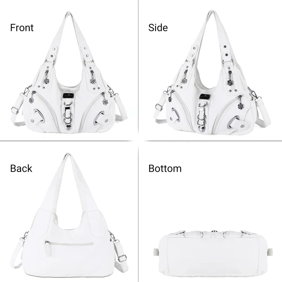Sac à main polyvalent pour femme, sac à bandoulière noir tendance, sac à poignée supérieure, sacoche