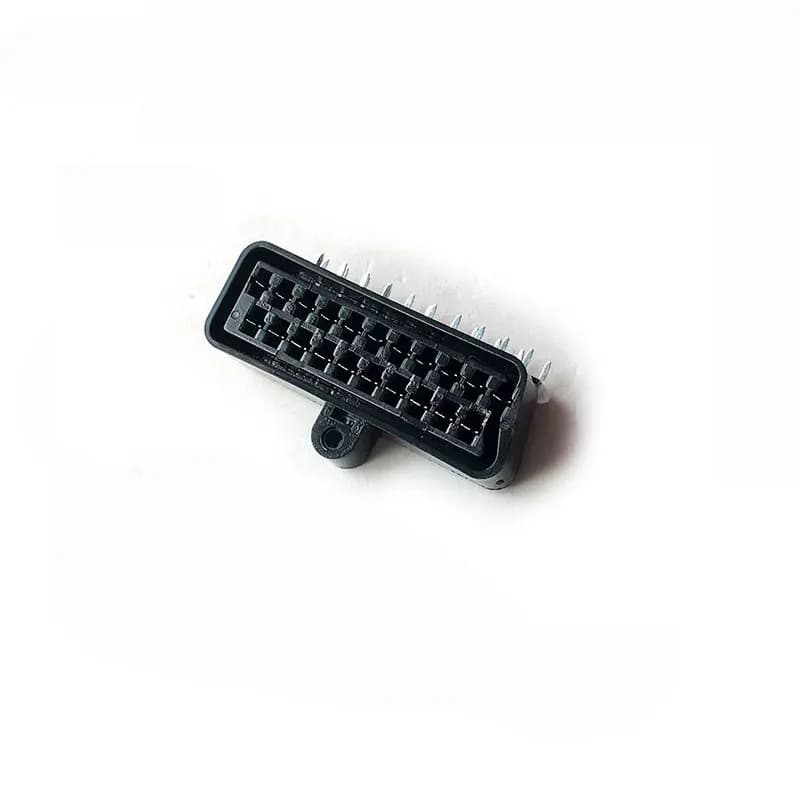 Prise SCART CS série 21 broches, connecteurs femelles Scart rectangulaires, installation de PCB, 2 p