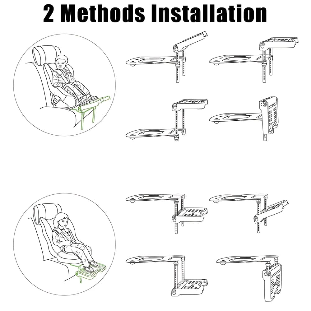 Repose-pieds pliable universel pour voiture, accessoires de landau, support de siège de sécurité pou