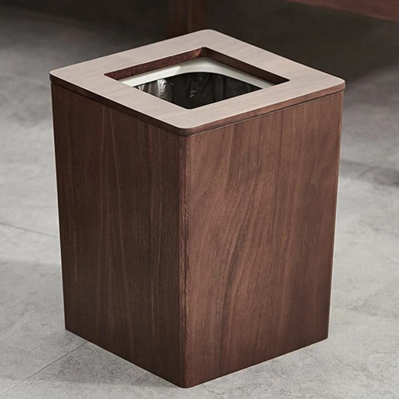 Poubelles en bois nordiques, poubelles de chambre à coucher, armoire de cuisine et poubelle de range