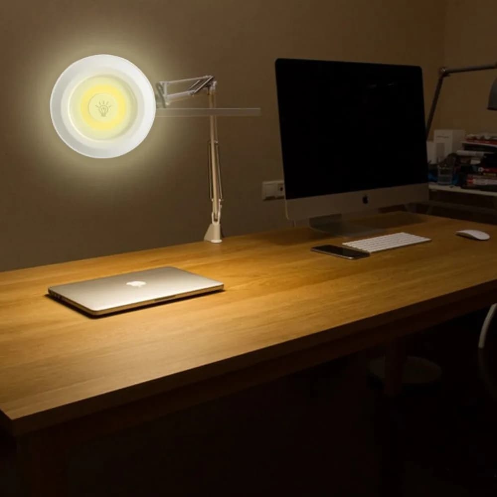 Super lumineux Cob sous armoire lumière LED 5W télécommande sans fil réglable garde-robe lampe de nu